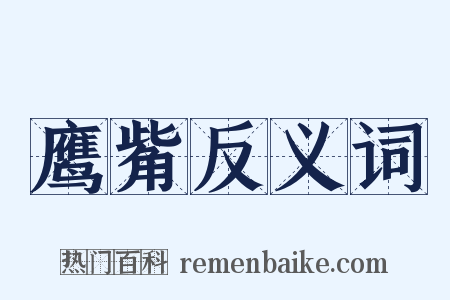 鹰觜反义词是什么意思的图片